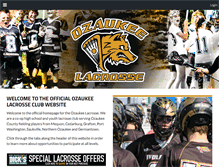 Tablet Screenshot of ozaukeelacrosse.com